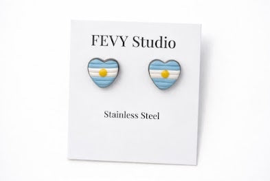Argentina Earrings Set, 3 Pair Soccer Earrings Bundle, Game Day Earrings, Argentina Fan Jewelry, Football Earrings Set, Futbol Accessoriesy
