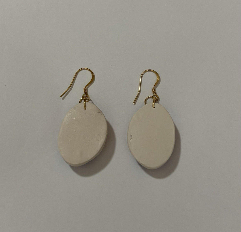 Handmade Polymer Clay Statement Earrings Stainless Steel Unique Organic Designs