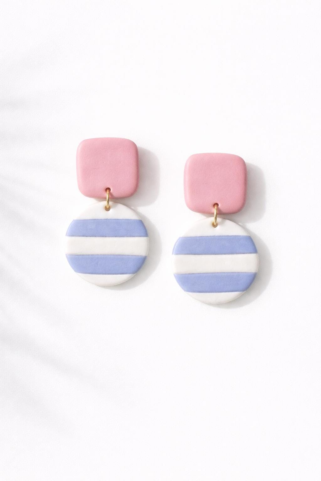 Minimalist Pink Polymer Clay Earrings • Lightweight Everyday Jewelry • Timeless Gift for Her • Modern Casual Earrings