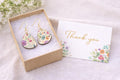 Floral Boho Dangle Earrings, Lightweight Spring Statement Jewelry, Romantic Garden Style