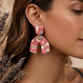 Handmade Polymer Clay Earrings – Heart, Leopard, Striped & Abstract Designs – Lightweight, Hypoallergenic Stainless Steel Jewelry