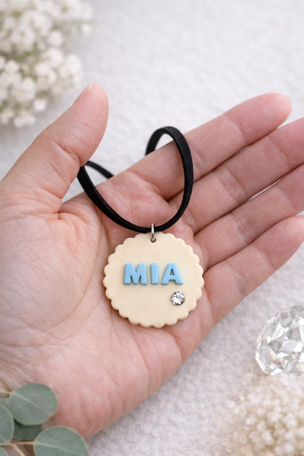 Personalized Name Jewelry Set, Custom Polymer Clay Necklace Earrings, Stainless Steel Hooks