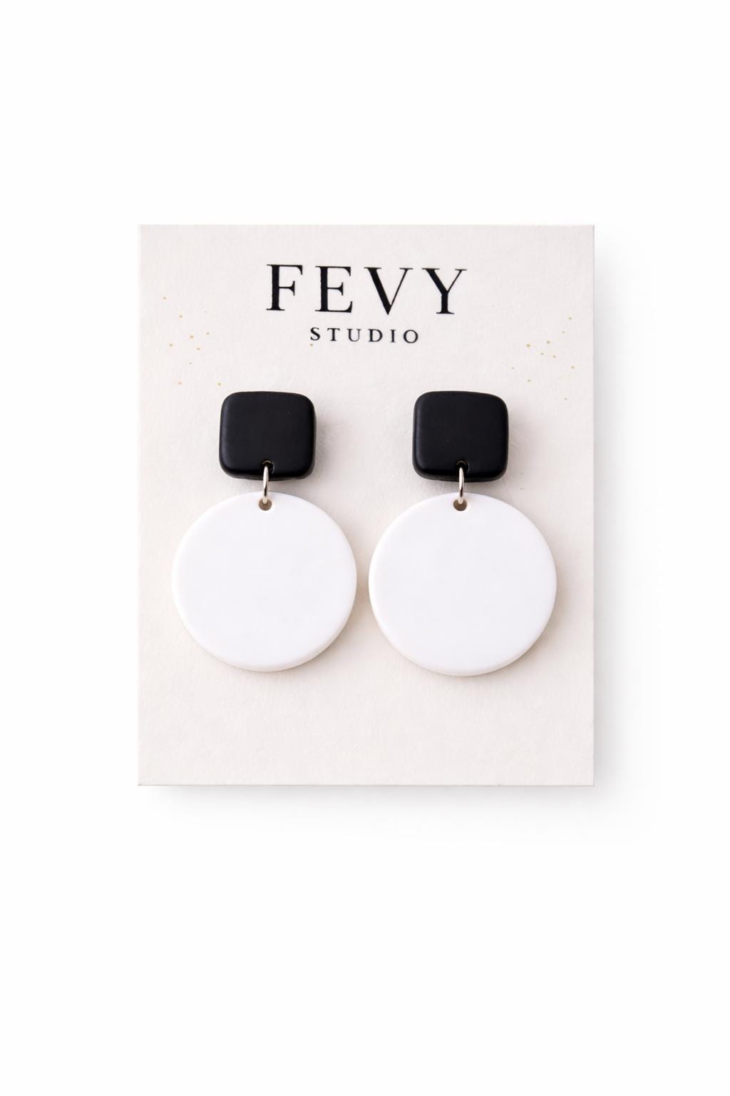 Black White Statement Earrings, Modern Dangle Earrings, Geometric Earrings, Boho Chic Earrings, Lightweight Polymer Clay Earrings, Minimalis