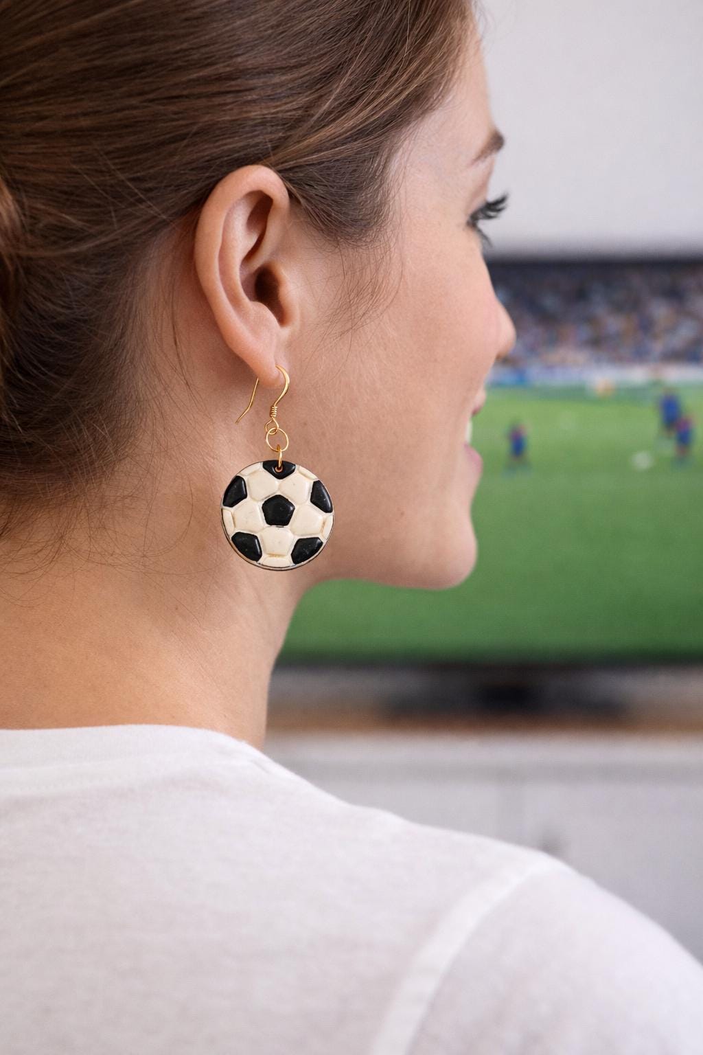 Argentina Earrings Set, 3 Pair Soccer Earrings Bundle, Game Day Earrings, Argentina Fan Jewelry, Football Earrings Set, Futbol Accessories