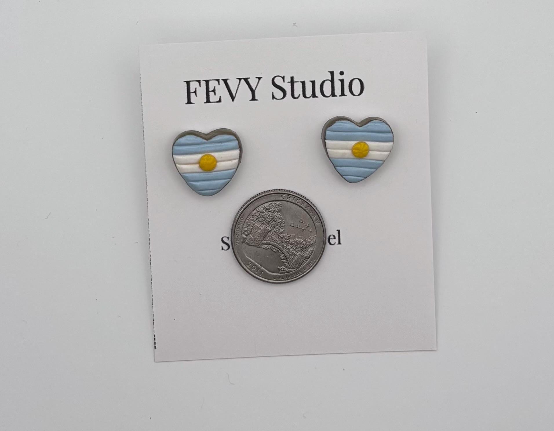 Argentina Earrings Set, 3 Pair Soccer Earrings Bundle, Game Day Earrings, Argentina Fan Jewelry, Football Earrings Set, Futbol Accessories