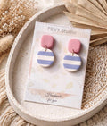 Minimalist Pink Polymer Clay Earrings • Lightweight Everyday Jewelry • Timeless Gift for Her • Modern Casual Earrings