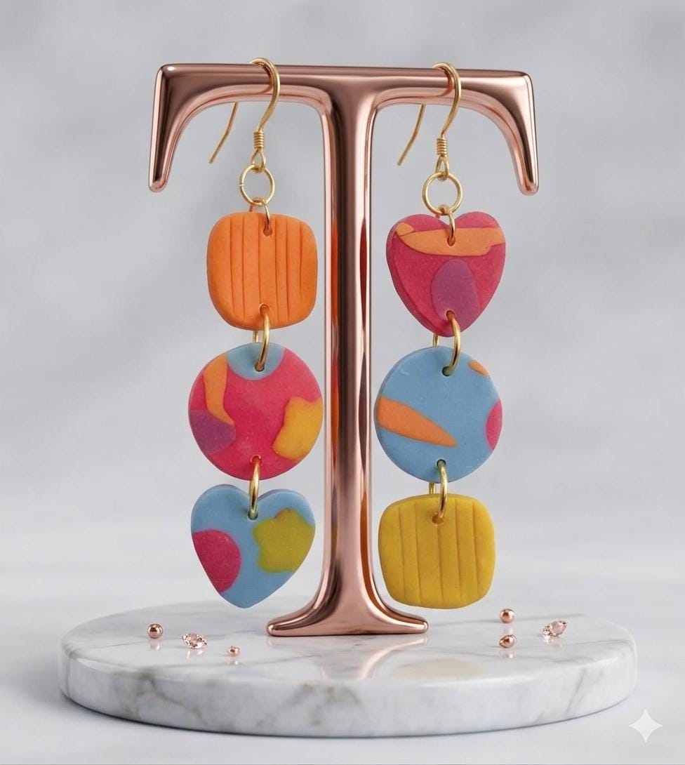 Colorful Statement Earrings for Women | Fun Handmade Boho Jewelry