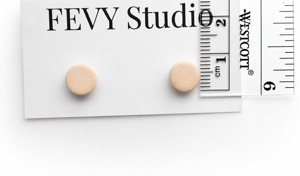 Minimalist Stud Earrings Set of 4 | Gift for Mom | Stainless Steel Posts | Handmade Polymer Clay Earrings | Mother’s Day Gift Set