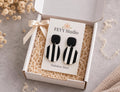 Retro Mod Black Stripe Earrings | Handmade Polymer Clay Drop Earrings
