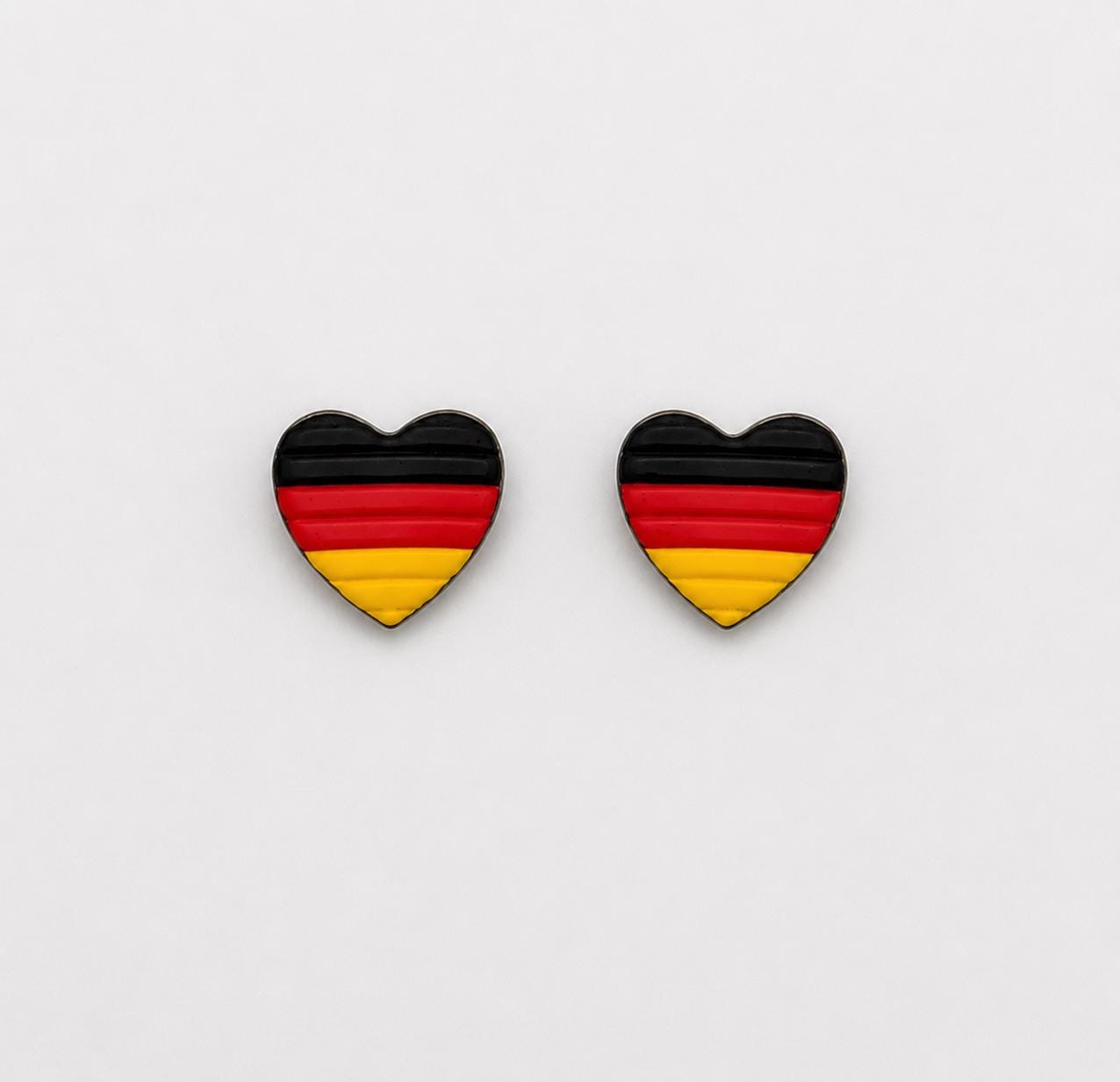 Germany Soccer Earrings Set – 3 Pack Game Day Jewelry Bundle for Football Fans