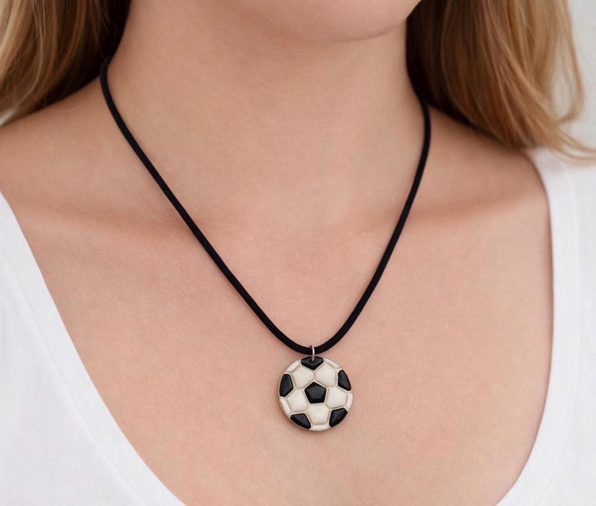 Soccer Jewelry Set Earrings Necklace, Soccer Ball Earrings, Matching Soccer Necklace, Soccer Mom Gift, Game Day Jewelry, Soccer Fan Gift