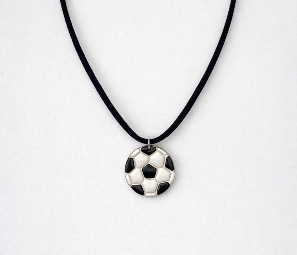 Soccer Jewelry Set Earrings Necklace, Soccer Ball Earrings, Matching Soccer Necklace, Soccer Mom Gift, Game Day Jewelry, Soccer Fan Gift