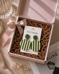 Olive Green Statement Earrings | Modern Geometric Polymer Clay Dangles | Lightweight Boho Jewelry