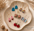 Handmade School Earrings Set, 6 Pairs Teacher Student Gift
