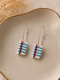 Handmade Notebook Paper Earrings, Back to School Jewelry, Teacher Student Gift