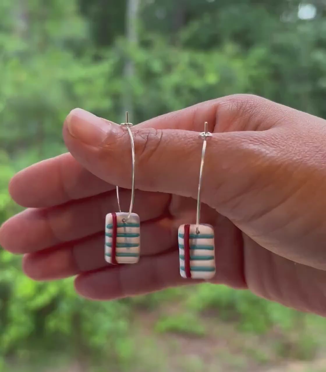 Handmade Notebook Paper Earrings, Back to School Jewelry, Teacher Student Gift