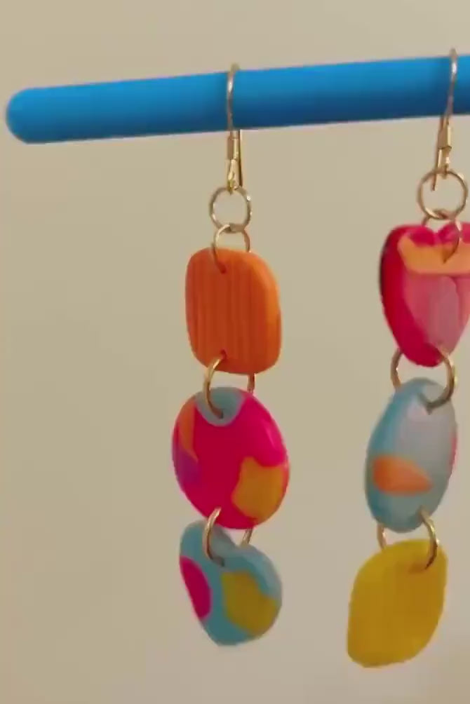 Colorful Statement Earrings for Women | Fun Handmade Boho Jewelry